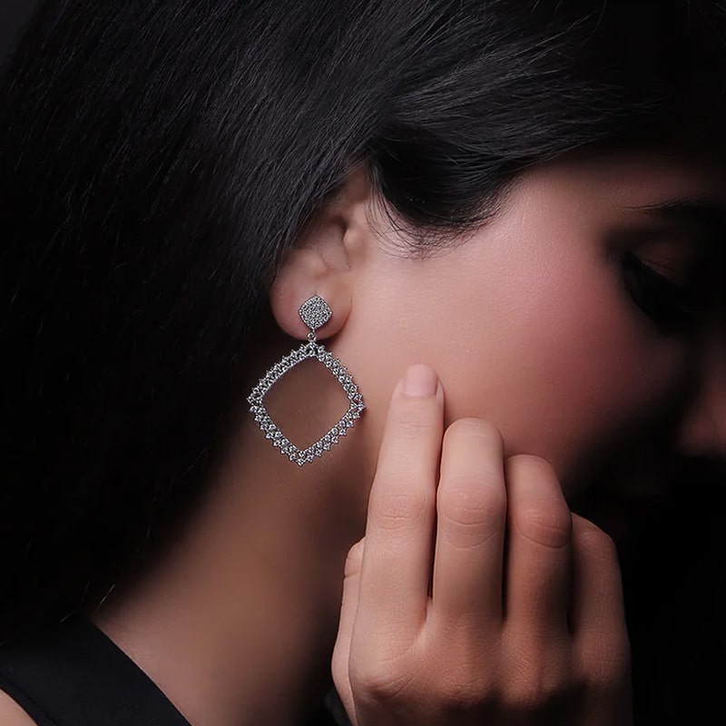 Simple Silver Earrings Designs 2024 | favors.com